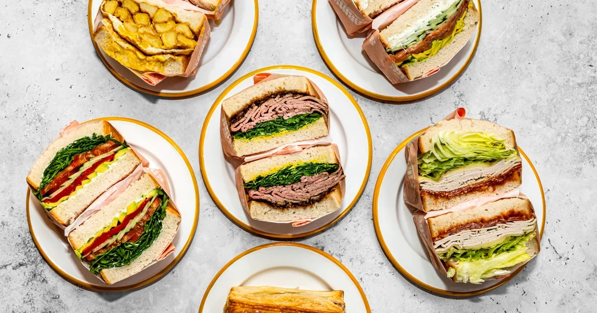 A spread of Sabins lunch on the table