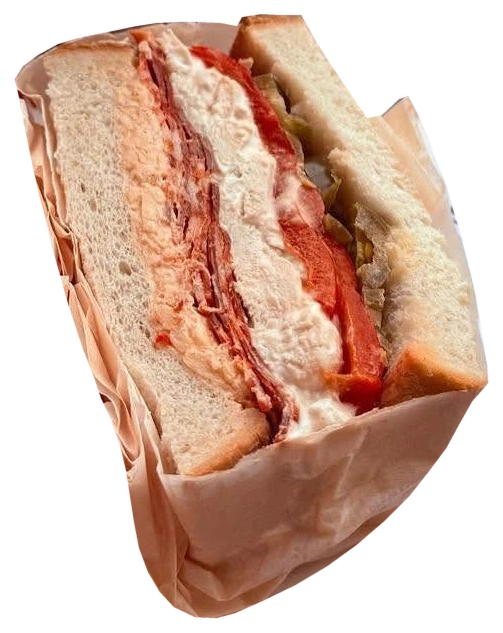 A Sabins sandwich made with pimento cheese
